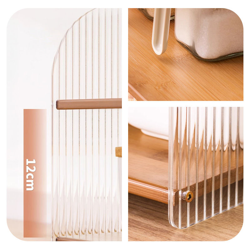 Casaconer | ミニ食器棚・竹製・おしゃれ・ナチュラル・キッチン収納・収納ラック・収納棚・一人暮らし・幅51・奥行き17