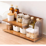 Casaconer | ミニ食器棚・竹製・おしゃれ・ナチュラル・キッチン収納・収納ラック・収納棚・一人暮らし・幅51・奥行き17