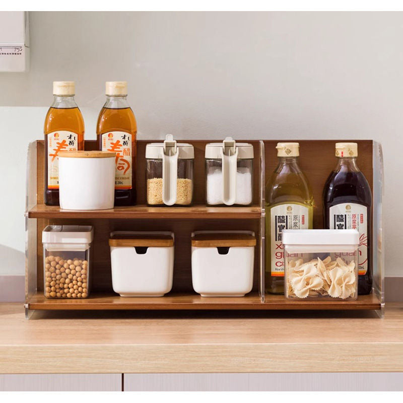 Casaconer | ミニ食器棚・竹製・おしゃれ・ナチュラル・キッチン収納・収納ラック・収納棚・一人暮らし・幅51・奥行き17