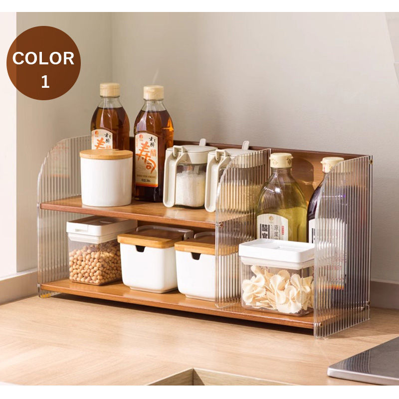 Casaconer | ミニ食器棚・竹製・おしゃれ・ナチュラル・キッチン収納・収納ラック・収納棚・一人暮らし・幅51・奥行き17