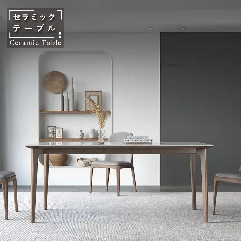 Casaconer | ダイニングテーブル・セラミックテーブル・セラミック天板・おしゃれ・モダン・リビング・ダイニングテーブル単品・幅120・幅140・幅160・6人掛け