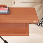 Casaconer | 昇降式テーブル・傾斜天板付き・サイドテーブル・収納付き・キャスター付き・竹製・無段階高さ調節・高さ68~90cm・多機能デスク・ワークテーブル・ミニテーブル・角度調節・幅66cm・おしゃれ・コンパクト・在宅ワーク