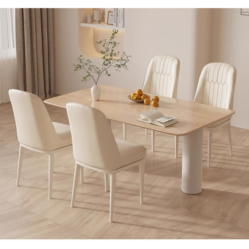 Casaconer | ダイニングチェア・3色・レザー・チェアー・カフェ・おしゃれ・椅子・チェア・イス・北欧・ヴィンテージ・合皮・シンプル・ダイニングチェアー・ダイニング・椅子・カーキ・グレー・リビング・ナチュラル・在宅ワーク・業務用