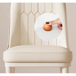 Casaconer | ダイニングチェア・3色・レザー・チェアー・カフェ・おしゃれ・椅子・チェア・イス・北欧・ヴィンテージ・合皮・シンプル・ダイニングチェアー・ダイニング・椅子・カーキ・グレー・リビング・ナチュラル・在宅ワーク・業務用