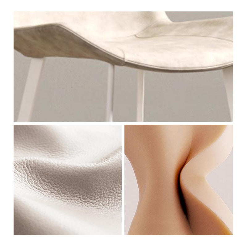 Casaconer | ダイニングチェア・2脚/4脚セット・レザー・チェア・ダイニングチェアー・ダイニング・チェアー・椅子・いす・イス・食卓椅子・レザー・スチール・リビングチェア・おしゃれ・椅子・チェア・北欧・ヴィンテージ・合皮・シンプル・リビング・ホワイト