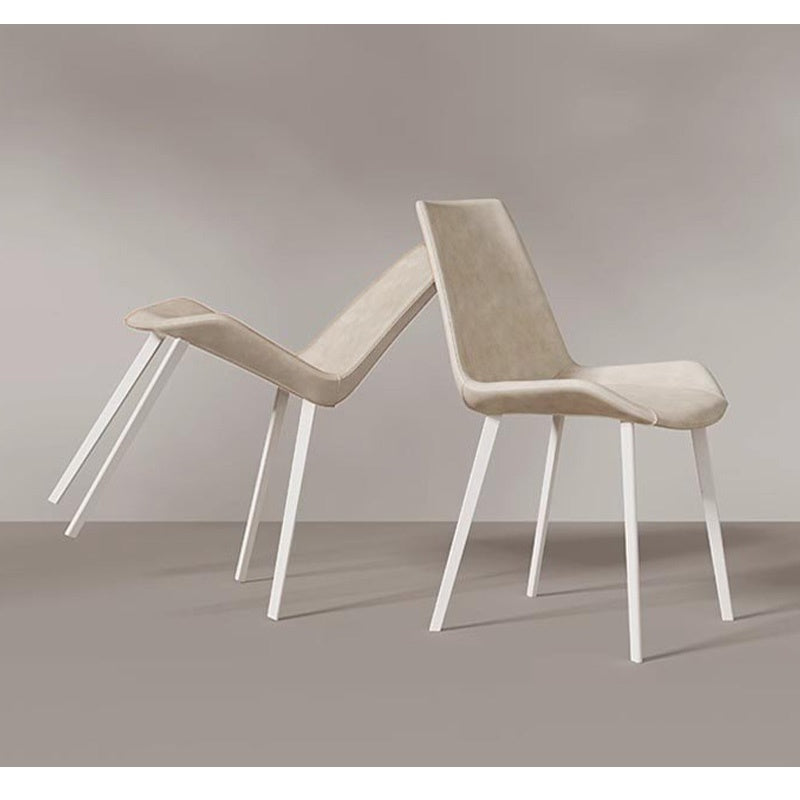 Casaconer | ダイニングチェア・2脚/4脚セット・レザー・チェア・ダイニングチェアー・ダイニング・チェアー・椅子・いす・イス・食卓椅子・レザー・スチール・リビングチェア・おしゃれ・椅子・チェア・北欧・ヴィンテージ・合皮・シンプル・リビング・ホワイト