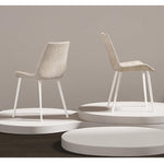 Casaconer | ダイニングチェア・2脚/4脚セット・レザー・チェア・ダイニングチェアー・ダイニング・チェアー・椅子・いす・イス・食卓椅子・レザー・スチール・リビングチェア・おしゃれ・椅子・チェア・北欧・ヴィンテージ・合皮・シンプル・リビング・ホワイト