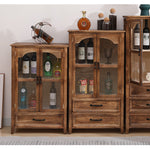 Casaconer | ほぼ完成品・脚の取り付けが必要・食器棚・おしゃれ・一人暮らし・レンジ台・おしゃれ・北欧・レンジラック・木製・レンジボード・キッチンカウンター・目隠し・キッチン収納・キッチン・収納・キャビネット・収納棚・扉付き