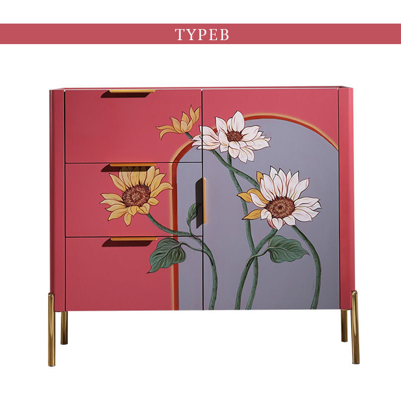 キャビネット・おしゃれ・北欧・シンプル・収納棚・リビング・収納・リビングボード・5段