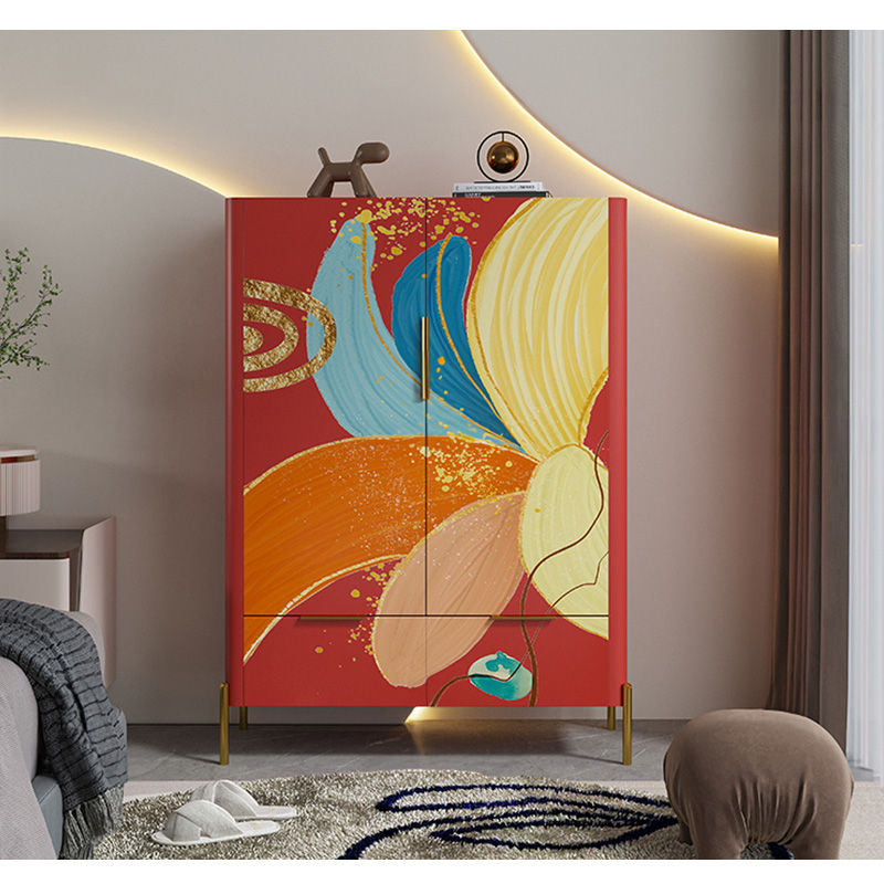 Casaconer | ほぼ完成品・脚の取り付けが必要・電話台・新聞・小物・収納・チェスト・引き出し・いっぱい・150・fax台・引出し・スチール・和室・オフィス・リビング・シェルフ・チェスト・リビング収納・きりたんす・レッド・ベージュ・おしゃれ・和風・ほぼ完成品・北欧