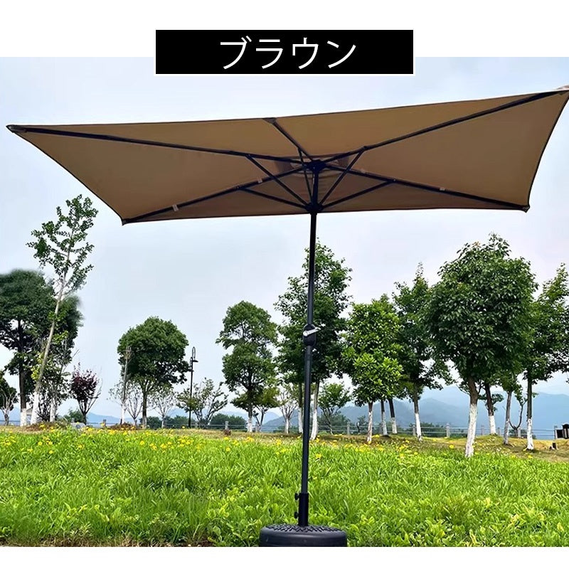 ガーデンパラソル・手動開閉タイプ・丸・幅300cm・日よけ・雨よけ対応・アウトドア