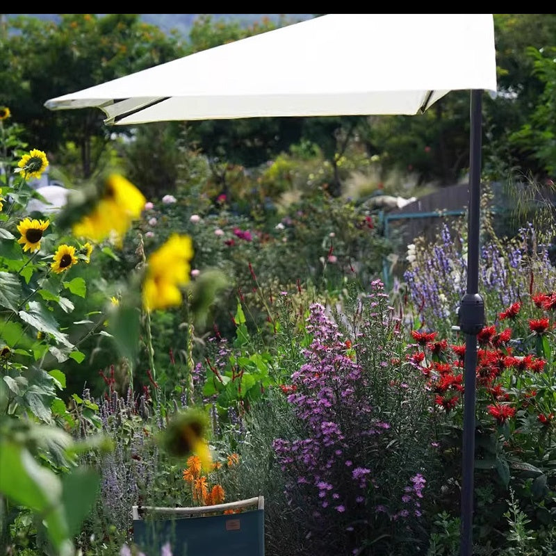 ガーデンパラソル・手動開閉タイプ・丸・幅300cm・日よけ・雨よけ対応・アウトドア