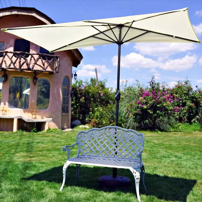 ガーデンパラソル・手動開閉タイプ・丸・幅300cm・日よけ・雨よけ対応・アウトドア