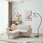 Casaconer | ソファー・ハイバック・ソファーベッド・2人掛け・ソファ・ソファベッド・コンパクトソファ・ローソファー・ローソファ・一人用・コンパクト・ベージュ・おしゃれ・モダン・北欧・7日内出荷