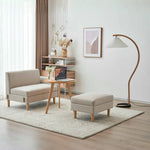 Casaconer | ソファー・ハイバック・ソファーベッド・2人掛け・ソファ・ソファベッド・コンパクトソファ・ローソファー・ローソファ・一人用・コンパクト・ベージュ・おしゃれ・モダン・北欧・7日内出荷