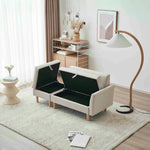 Casaconer | ソファー・ハイバック・ソファーベッド・2人掛け・ソファ・ソファベッド・コンパクトソファ・ローソファー・ローソファ・一人用・コンパクト・ベージュ・おしゃれ・モダン・北欧・7日内出荷