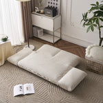 Casaconer | ソファー・二人掛け・100cm・ソファ・2人掛け・おしゃれ・かわいい・可愛い・韓国風・北欧・コンパクト・可愛い・2人・姫系・カフェ風・白・小さめ・ローソファー・脚・取り外し・布・新生活・ひとり暮らし・7日内出荷