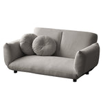 Casaconer | ソファー・二人掛け・100cm・ソファ・2人掛け・おしゃれ・かわいい・可愛い・韓国風・北欧・コンパクト・可愛い・2人・姫系・カフェ風・白・小さめ・ローソファー・脚・取り外し・布・新生活・ひとり暮らし・7日内出荷