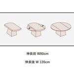 Casaconer | ダイニングテーブル・伸長式・丸型・セラミック天板・幅76cm/120cm・4人掛け/6人掛け・高さ76cm・グレーカラー・モダン・北欧風・おしゃれ・食卓テーブル・単品