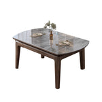 Casaconer | ダイニングテーブル・伸長式・丸型・セラミック天板・幅76cm/120cm・4人掛け/6人掛け・高さ76cm・グレーカラー・モダン・北欧風・おしゃれ・食卓テーブル・単品