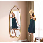 Casaconer | 完成品・鏡・ミラー・壁掛け・丸・ウォールミラー・軽量・おしゃれ・壁掛けミラー・洗面鏡・姿見・43cm・74cm・玄関・洗面台・トイレ・丸鏡・飛散防止・シンプル・丸型・丸形・かわいい・ナチュラル・木目調・韓国