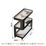 Casaconer | センターテーブル・幅60cm・幅80cm・おしゃれ・北欧・リビング・収納・棚付き・収納棚・飾り棚・韓国インテリア・おしゃれ