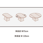 Casaconer | セラミックダイニングテーブル・折りたたみ・丸テーブル・2人・4人・6人・折り畳み・テーブルのみ・ダイニング・幅120・丸・円型・シンプル・4人掛け用・6人掛け用・木製・おしゃれ・食卓・北欧・大理石柄・丸型・テーブル単品・グレー