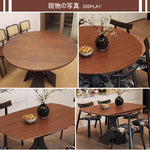 Casaconer | 無垢材ダイニングテーブル・折りたたみ・丸テーブル・2人・4人・6人・折り畳み・テーブルのみ・ダイニング・幅120・丸・円型・シンプル・4人掛け用・6人掛け用・木製・おしゃれ・食卓・天然木・北欧・丸型・テーブル単品・グレー