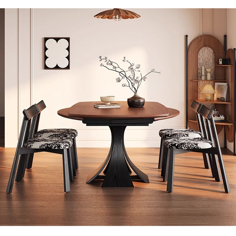 Casaconer | 無垢材ダイニングテーブル・折りたたみ・丸テーブル・2人・4人・6人・折り畳み・テーブルのみ・ダイニング・幅120・丸・円型・シンプル・4人掛け用・6人掛け用・木製・おしゃれ・食卓・天然木・北欧・丸型・テーブル単品・グレー