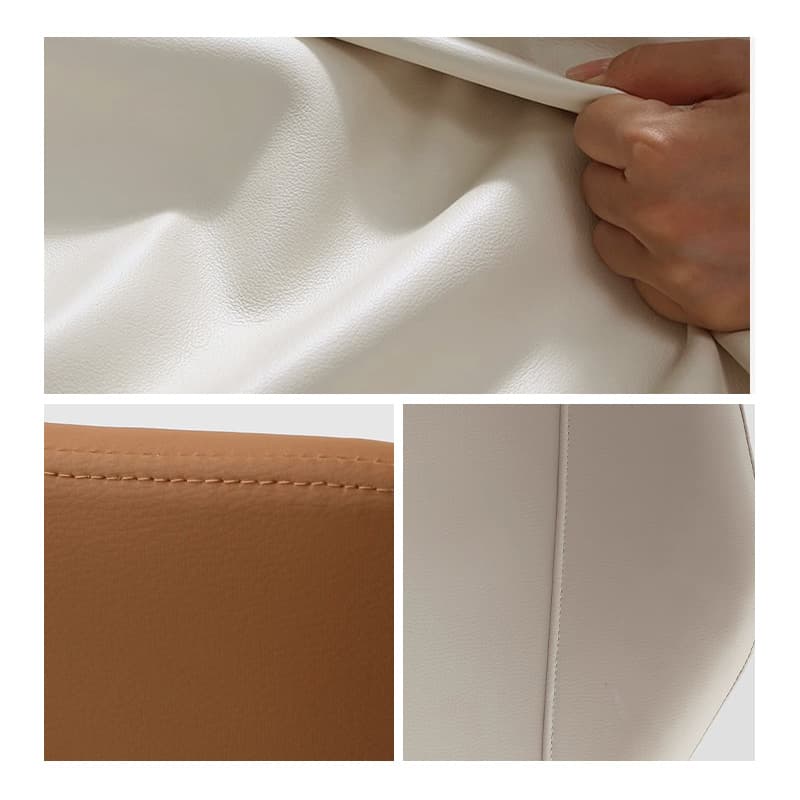 Casaconer | ダイニングチェア・2脚/4脚セット・レザー・チェア・ダイニングチェアー・ダイニング・チェアー・椅子・いす・イス・食卓椅子・レザー・スチール・リビングチェア・おしゃれ・椅子・チェア・北欧・ヴィンテージ・合皮・シンプル・リビング・オレンジ・グレー