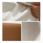 Casaconer | ダイニングチェア・2脚/4脚セット・レザー・チェア・ダイニングチェアー・ダイニング・チェアー・椅子・いす・イス・食卓椅子・レザー・スチール・リビングチェア・おしゃれ・椅子・チェア・北欧・ヴィンテージ・合皮・シンプル・リビング・オレンジ・グレー