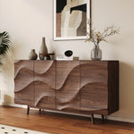 キャビネット サイドボード リビングボード 幅120cm 幅150cm 北欧 木製 おしゃれ 脚付き 本棚 シンプル 扉付き ヴィンテージ リビング収納 テレビボード テレビ台 ハイタイプ 収納 チェスト 収納棚 大型 a4 木目調