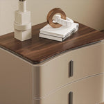 Casaconer | ナイトテーブル・ベッドサイドテーブル・40cm/45cm/50cm幅・無垢材・アーチ型収納・引き出し付き・北欧風デザイン・コンパクト設計