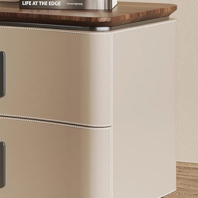 Casaconer | ナイトテーブル・ベッドサイドテーブル・40cm/45cm/50cm幅・無垢材・アーチ型収納・引き出し付き・北欧風デザイン・コンパクト設計