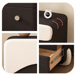 Casaconer | ナイトテーブル・ベッドサイドテーブル・40cm/45cm/50cm幅・無垢材・アーチ型収納・引き出し付き・北欧風デザイン・コンパクト設計