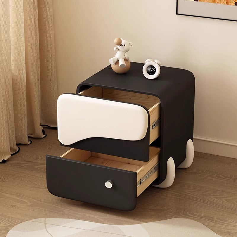 Casaconer | ナイトテーブル・ベッドサイドテーブル・40cm/45cm/50cm幅・無垢材・アーチ型収納・引き出し付き・北欧風デザイン・コンパクト設計