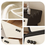 ナイトテーブル おしゃれ 引き出し ベッドサイドテーブル スリム 35cm/40cm/45cm幅 引き出し付き 北欧風デザイン コンパクト設計韓国 2段 合成革 木製 天然木 白 完成品 レザー調 コンパクト