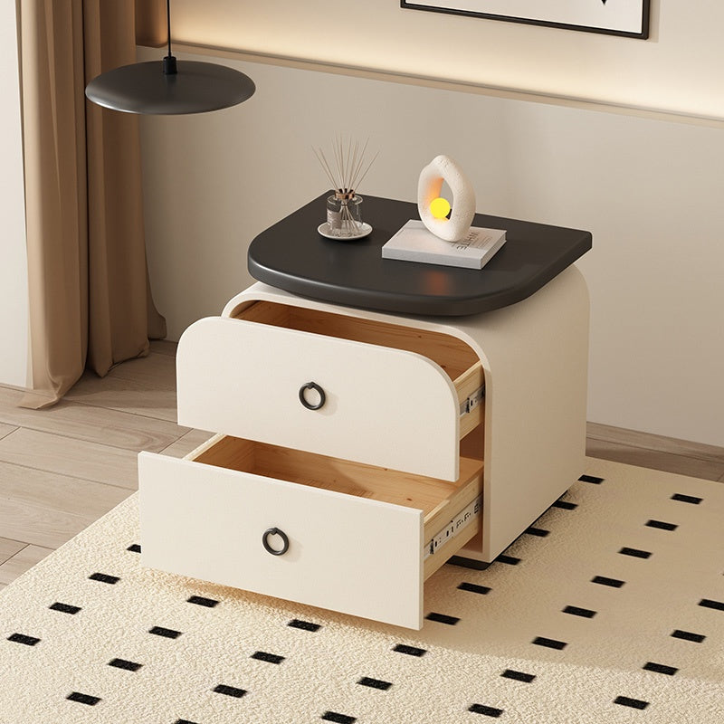 サイドテーブル おしゃれ 収納 ナイトテーブル スリム 北欧 引き出し ベッドサイド ソファベッド サイドテーブル モダン 2段 寝室収納 収納ラック リビング収納 韓国風 可愛い白 ホワイト グレー サイドチェスト