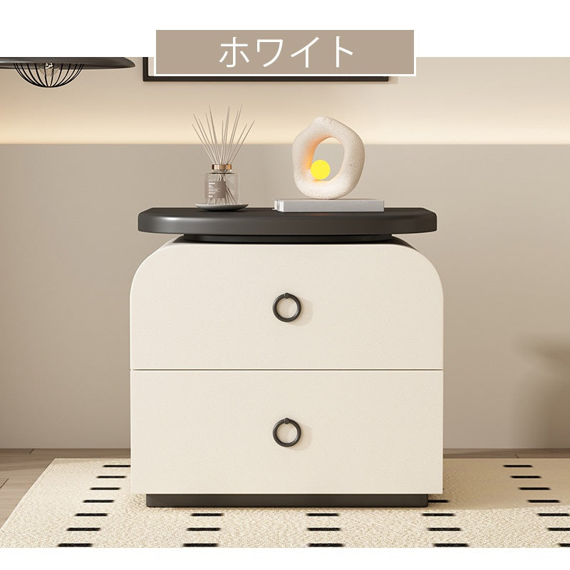サイドテーブル おしゃれ 収納 ナイトテーブル スリム 北欧 引き出し ベッドサイド ソファベッド サイドテーブル モダン 2段 寝室収納 収納ラック リビング収納 韓国風 可愛い白 ホワイト グレー サイドチェスト