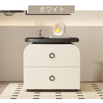 サイドテーブル おしゃれ 収納 ナイトテーブル スリム 北欧 引き出し ベッドサイド ソファベッド サイドテーブル モダン 2段 寝室収納 収納ラック リビング収納 韓国風 可愛い白 ホワイト グレー サイドチェスト