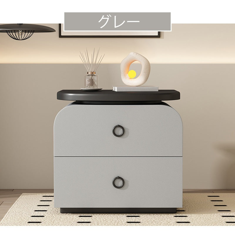 サイドテーブル おしゃれ 収納 ナイトテーブル スリム 北欧 引き出し ベッドサイド ソファベッド サイドテーブル モダン 2段 寝室収納 収納ラック リビング収納 韓国風 可愛い白 ホワイト グレー サイドチェスト