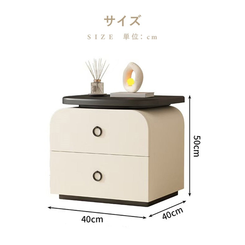 サイドテーブル おしゃれ 収納 ナイトテーブル スリム 北欧 引き出し ベッドサイド ソファベッド サイドテーブル モダン 2段 寝室収納 収納ラック リビング収納 韓国風 可愛い白 ホワイト グレー サイドチェスト