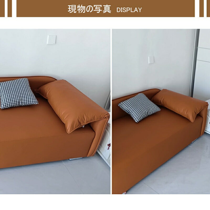 【完成品】ソファーベッド 一人用 ソファベッド ソファー ローソファー ソファ フロアソファー レザーソファー 合成皮革 リクライニングソファー ソファーベット 一人暮らし おしゃれ 北欧 ブラック ホワイト 白 黒
