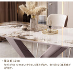 ダイニングテーブル&チェアセット,ダイニング5点セット,食卓,食事テーブル,ラグジュアリー,セラミック,上質,ライトリュクスなデザイン