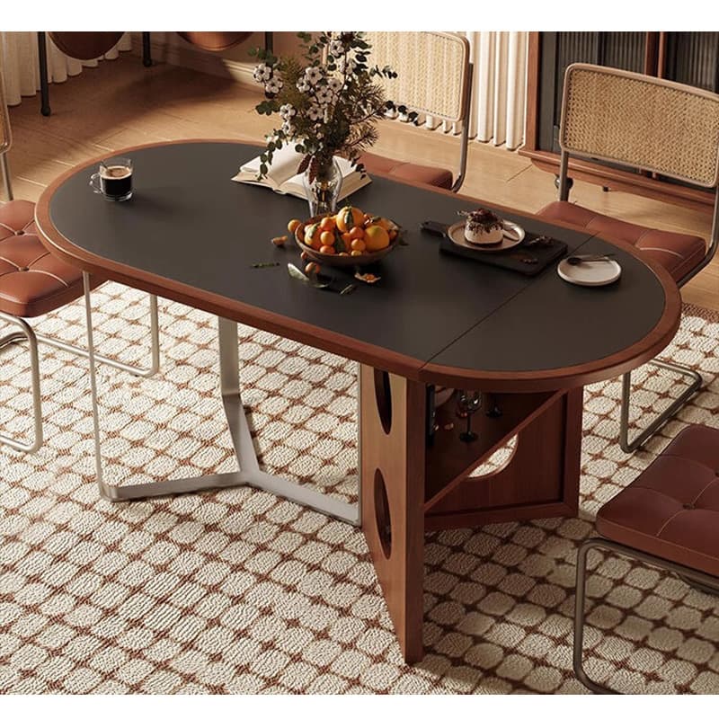 Casaconer | ダイニングテーブル・テーブル・折りたたみ・4人・6人・折り畳みダイニングテーブル・セラミック・テーブルのみ・ダイニング・幅160/180・シンプル・4人掛け用・6人掛け用・おしゃれ・食卓・北欧・アンティーク風・カフェ風・テーブル単品