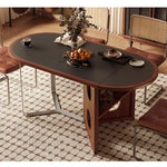 Casaconer | ダイニングテーブル・テーブル・折りたたみ・4人・6人・折り畳みダイニングテーブル・セラミック・テーブルのみ・ダイニング・幅160/180・シンプル・4人掛け用・6人掛け用・おしゃれ・食卓・北欧・アンティーク風・カフェ風・テーブル単品