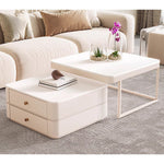 Casaconer | ネストテーブル・セラミックテーブル・リビングテーブル・収納付・幅60・幅50