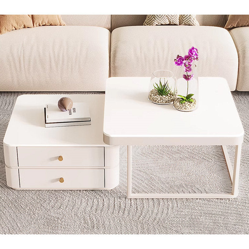 Casaconer | ネストテーブル・セラミックテーブル・リビングテーブル・収納付・幅60・幅50