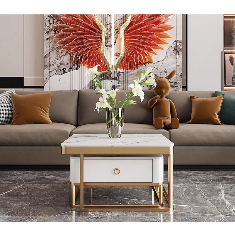 Casaconer | テーブル・セラミックテーブル・セラミック・北欧・おしゃれ・シンプル・かわいい・リビングテーブル・リビング・一人暮らし・収納付