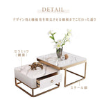 Casaconer | テーブル・セラミックテーブル・セラミック・北欧・おしゃれ・シンプル・かわいい・リビングテーブル・リビング・一人暮らし・収納付